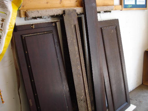 6 - Panels stored on shop wall 6 - Panels stored on shop wall